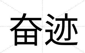 奋迹