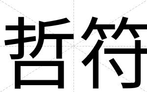 哲符