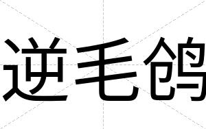 逆毛鸧