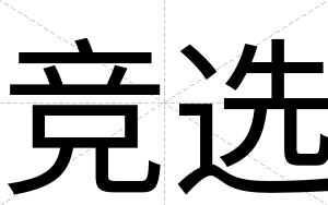 竞选