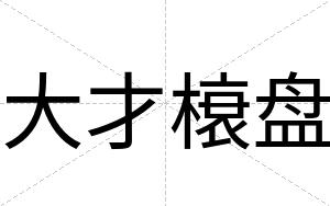 大才榱盘