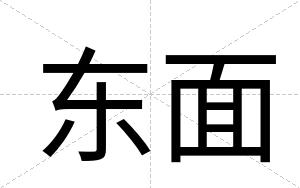 东面