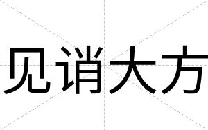 见诮大方