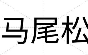 马尾松