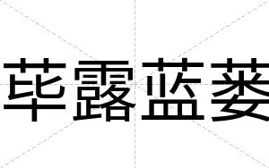 荜露蓝蒌