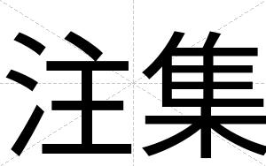 注集