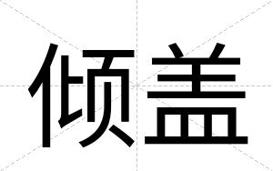 倾盖