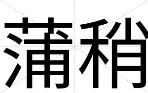 蒲稍