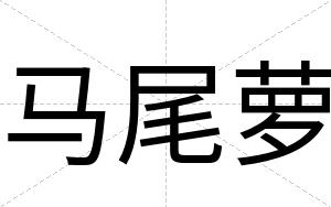 马尾萝