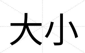 大小
