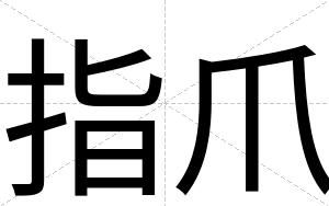 指爪