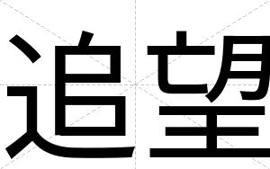 追望