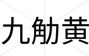 九觔黄