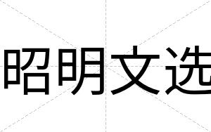昭明文选