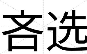 吝选