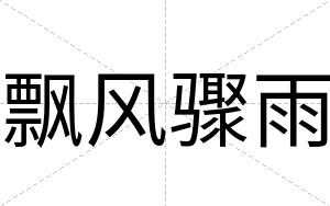 飘风骤雨