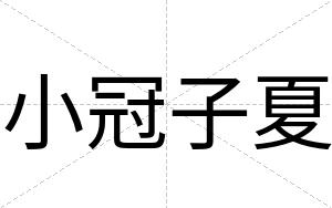 小冠子夏