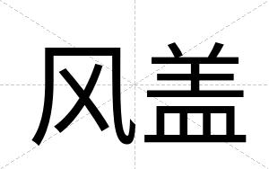 风盖