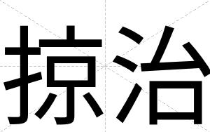 掠治