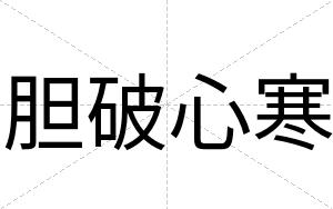 胆破心寒