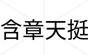 含章天挺