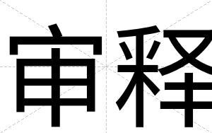 审释