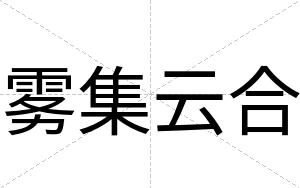 雾集云合