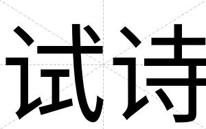 试诗