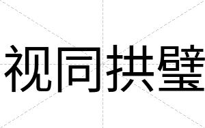 视同拱璧