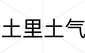 土里土气