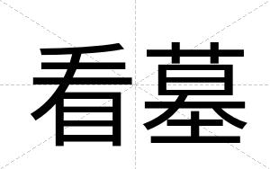 看墓