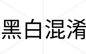 黑白混淆