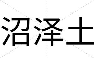 沼泽土