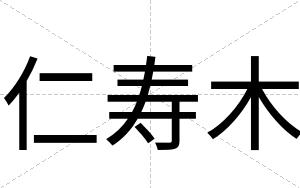 仁寿木