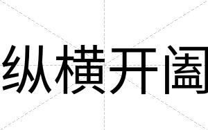 纵横开阖