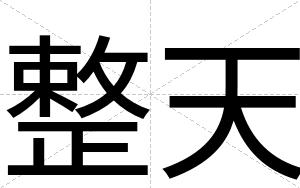 整天