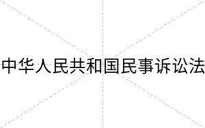 中华人民共和国民事诉讼法
