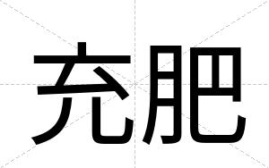 充肥
