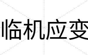临机应变