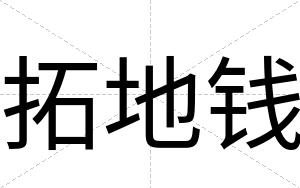 拓地钱