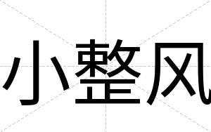 小整风