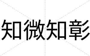 知微知彰