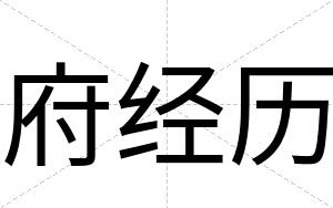 府经历