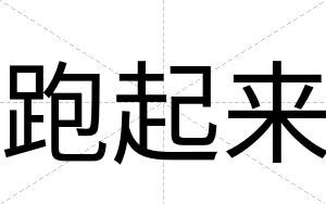 跑起来