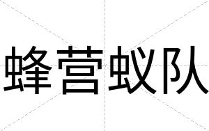 蜂营蚁队