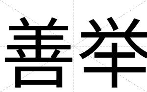 善举