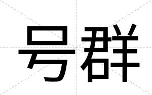 号群