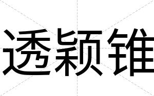 透颖锥