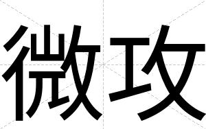 微攻
