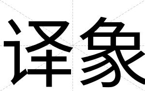 译象